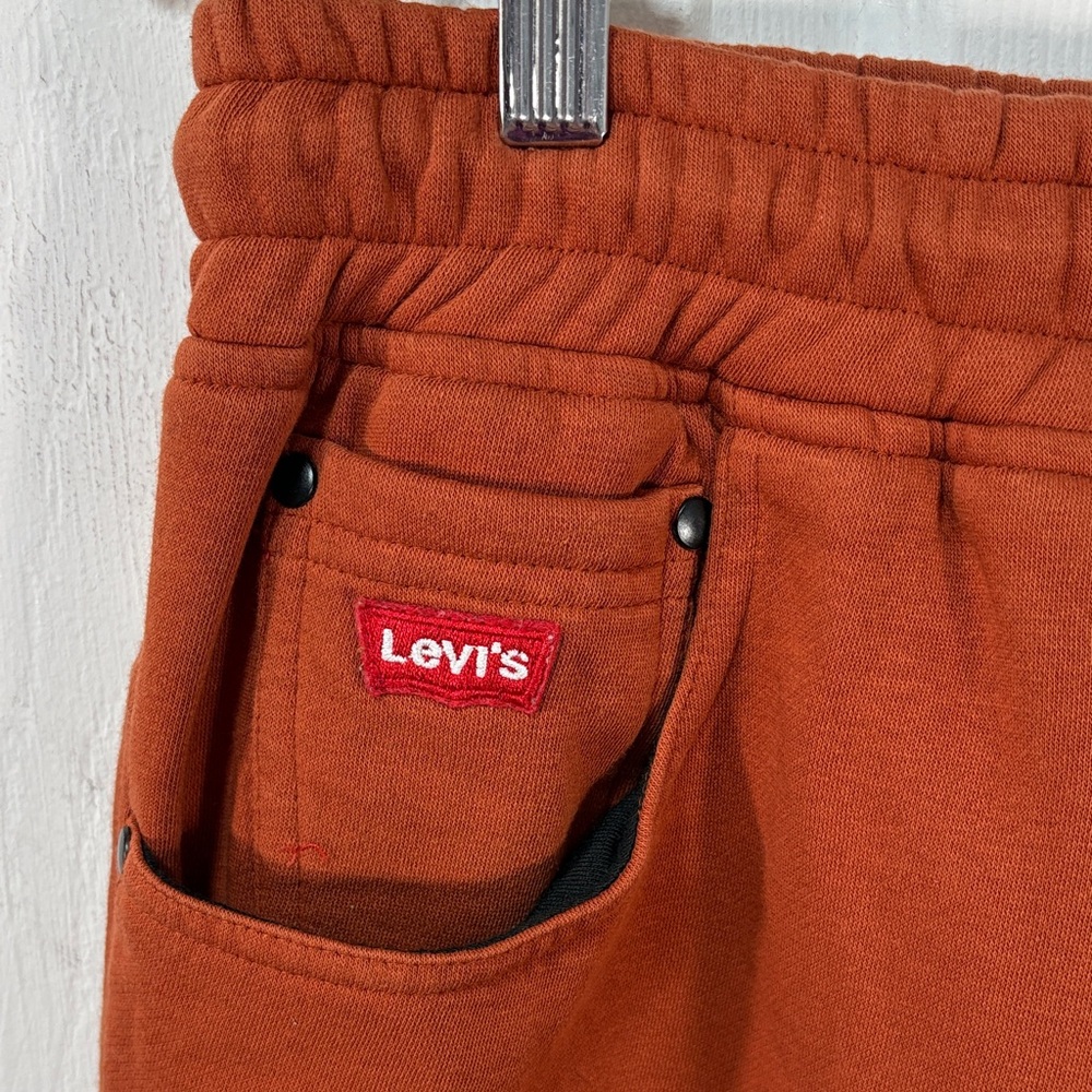 Levi’s Burnt Orange Joggers Men’s Size XXL Relaxed Fit Streetwear Sweatpants - Picture 3 of 9